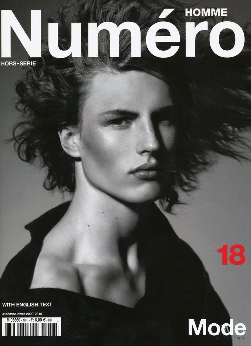 Viggo Jonasson featured on the Numéro Homme cover from September 2009