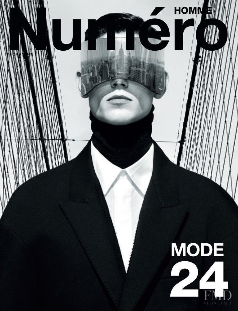 Arthur Gosse featured on the Numéro Homme cover from September 2012