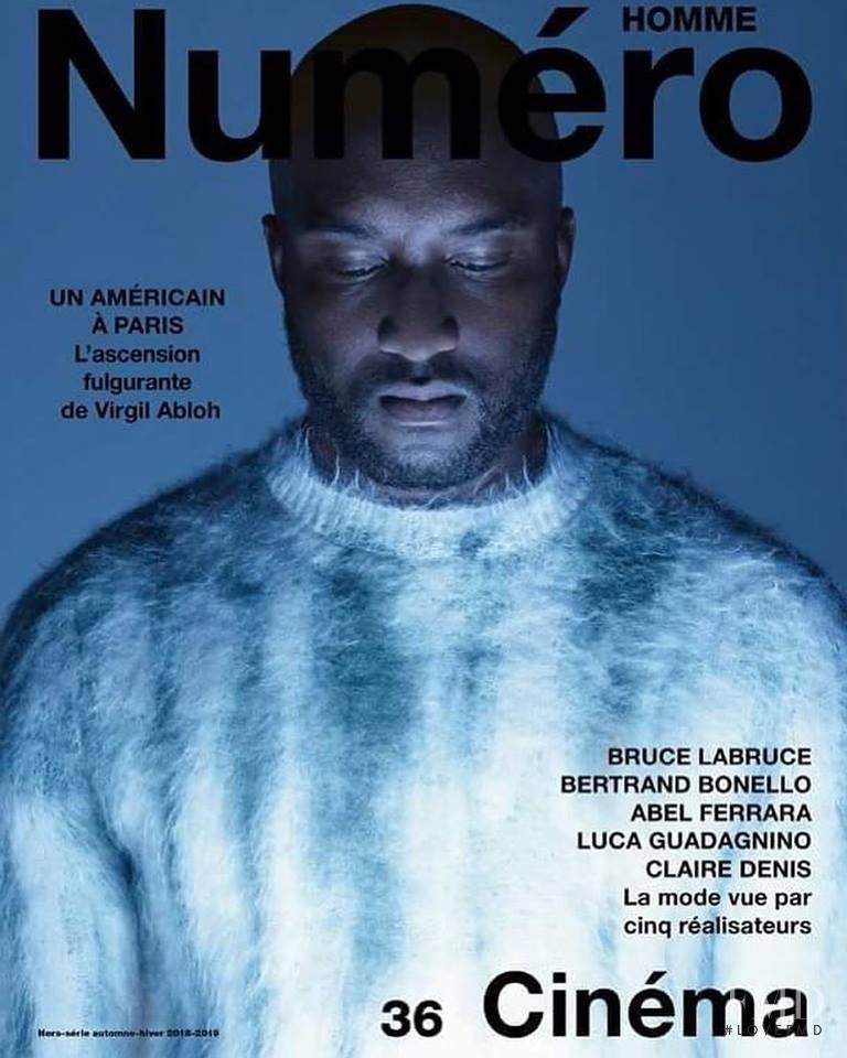 Virgil Abloh featured on the Numéro Homme cover from September 2018
