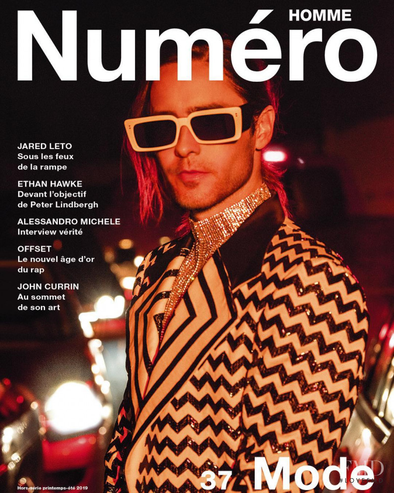 Jared Leto featured on the Numéro Homme cover from February 2019