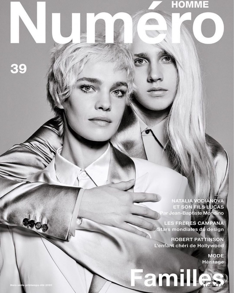 Natalia Vodianova featured on the Numéro Homme cover from March 2020