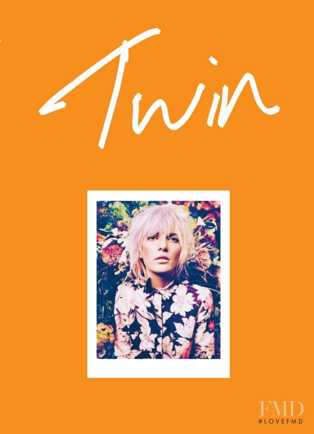 Valerija Kelava featured on the Twin Magazine cover from March 2012