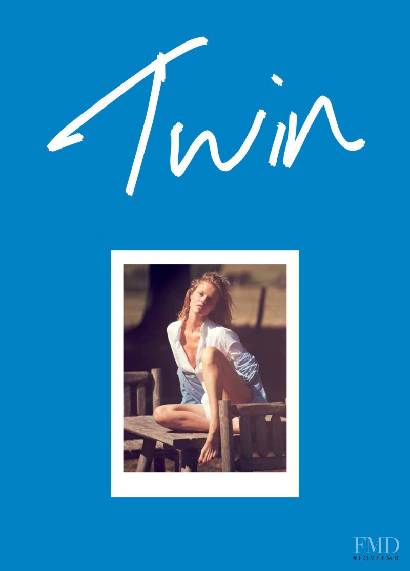 Eva Herzigova featured on the Twin Magazine cover from September 2012
