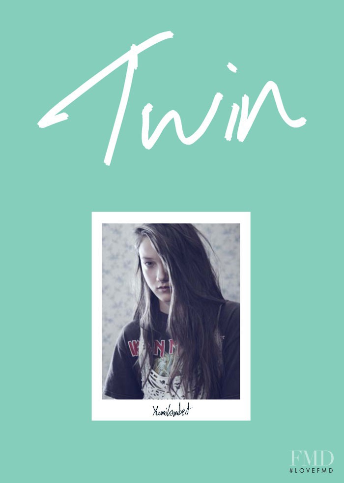 Yumi Lambert featured on the Twin Magazine cover from September 2013