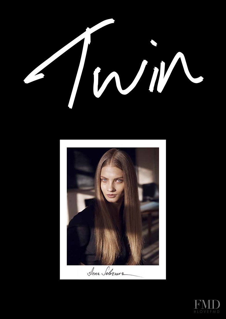 Anna Selezneva featured on the Twin Magazine cover from March 2014