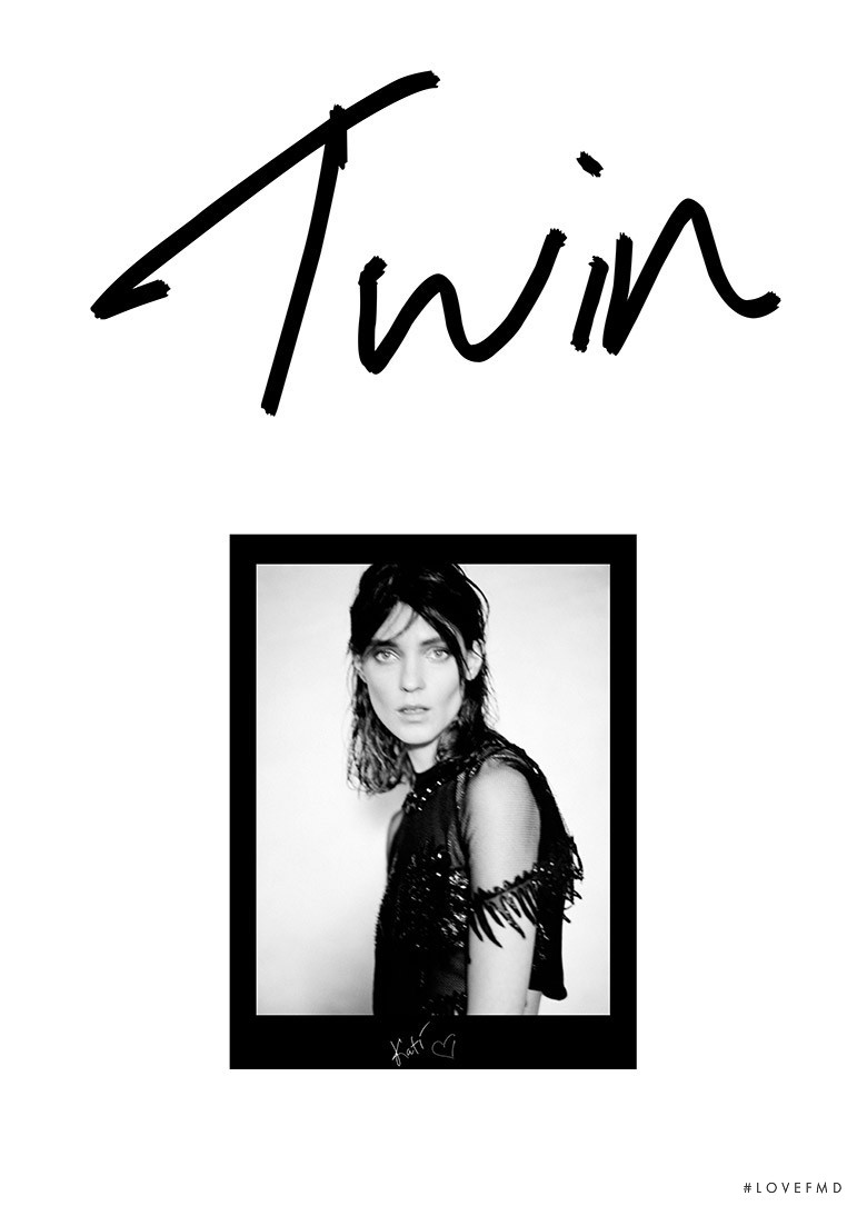 Kati Nescher featured on the Twin Magazine cover from March 2014