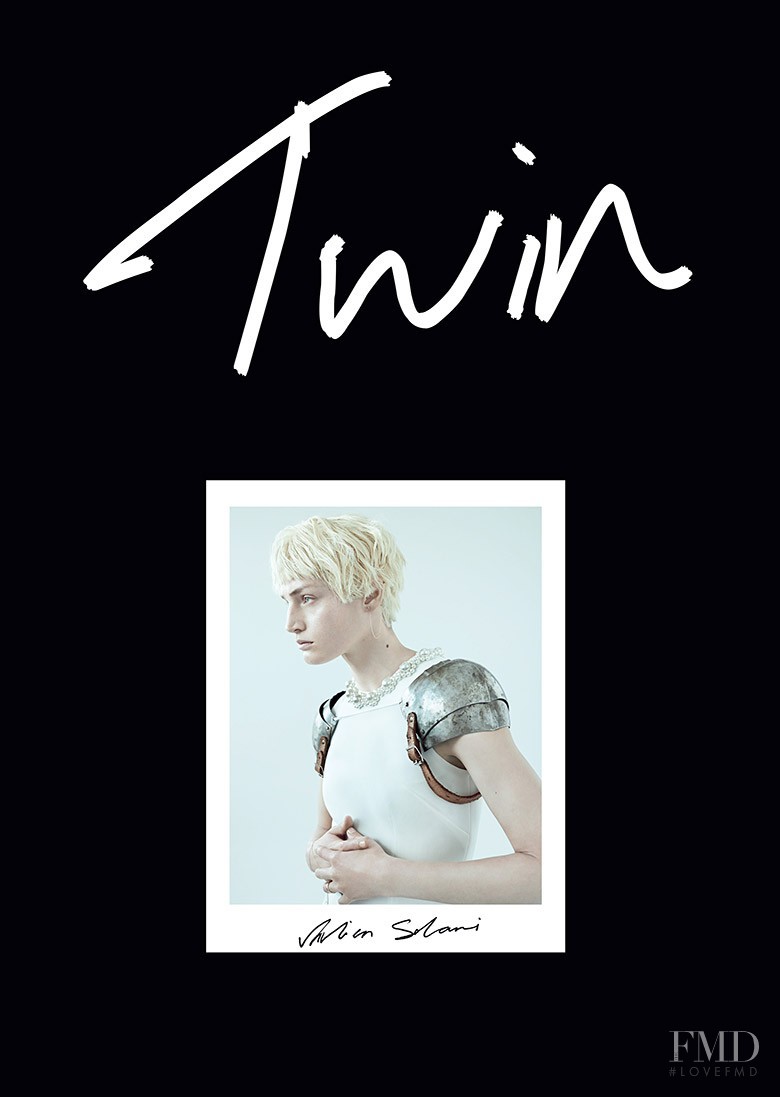 Vivien Solari featured on the Twin Magazine cover from March 2014