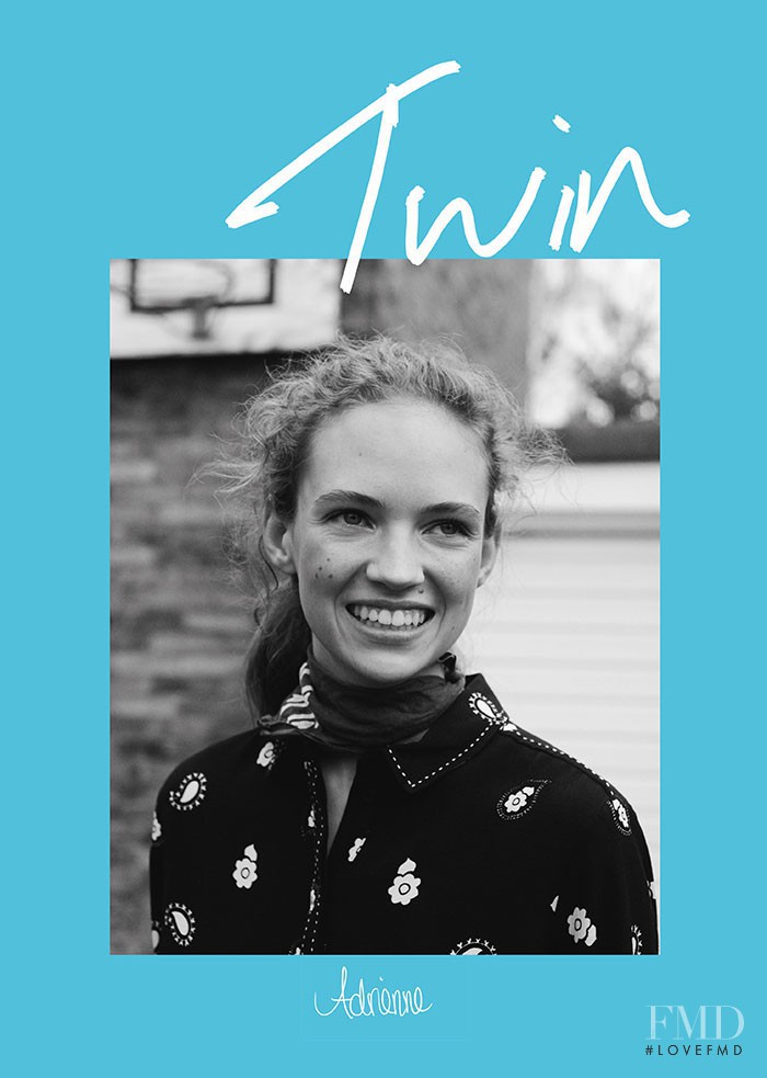Adrienne Juliger featured on the Twin Magazine cover from March 2015