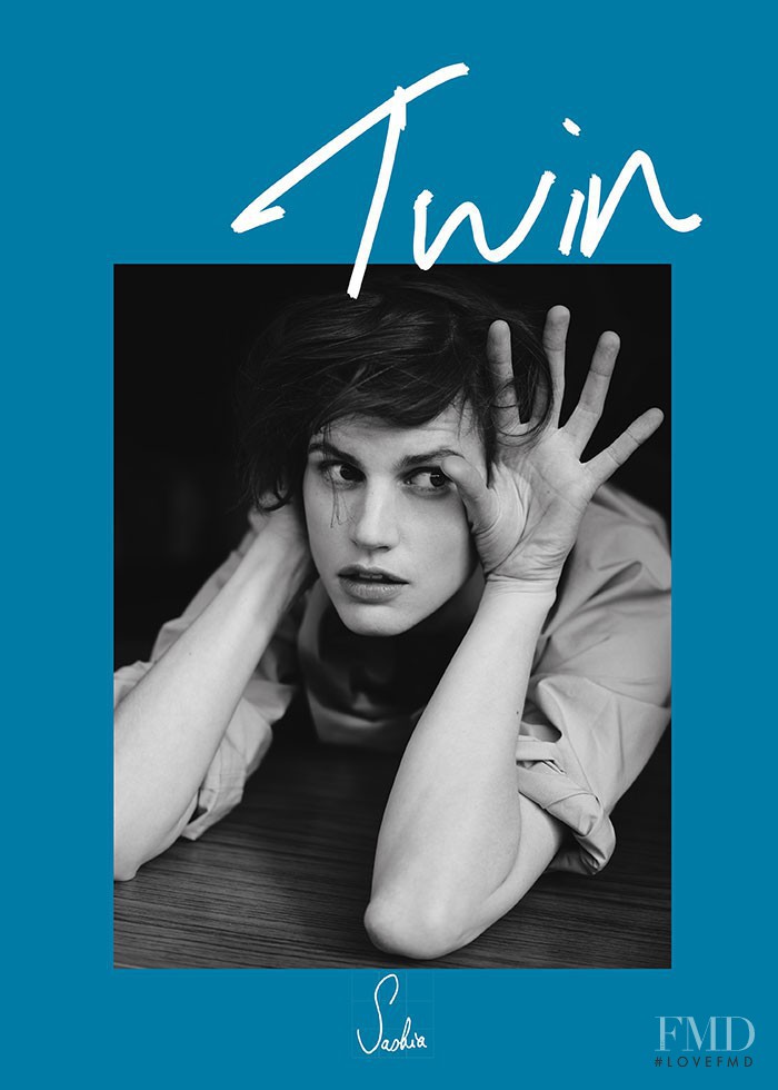 Saskia de Brauw featured on the Twin Magazine cover from March 2015