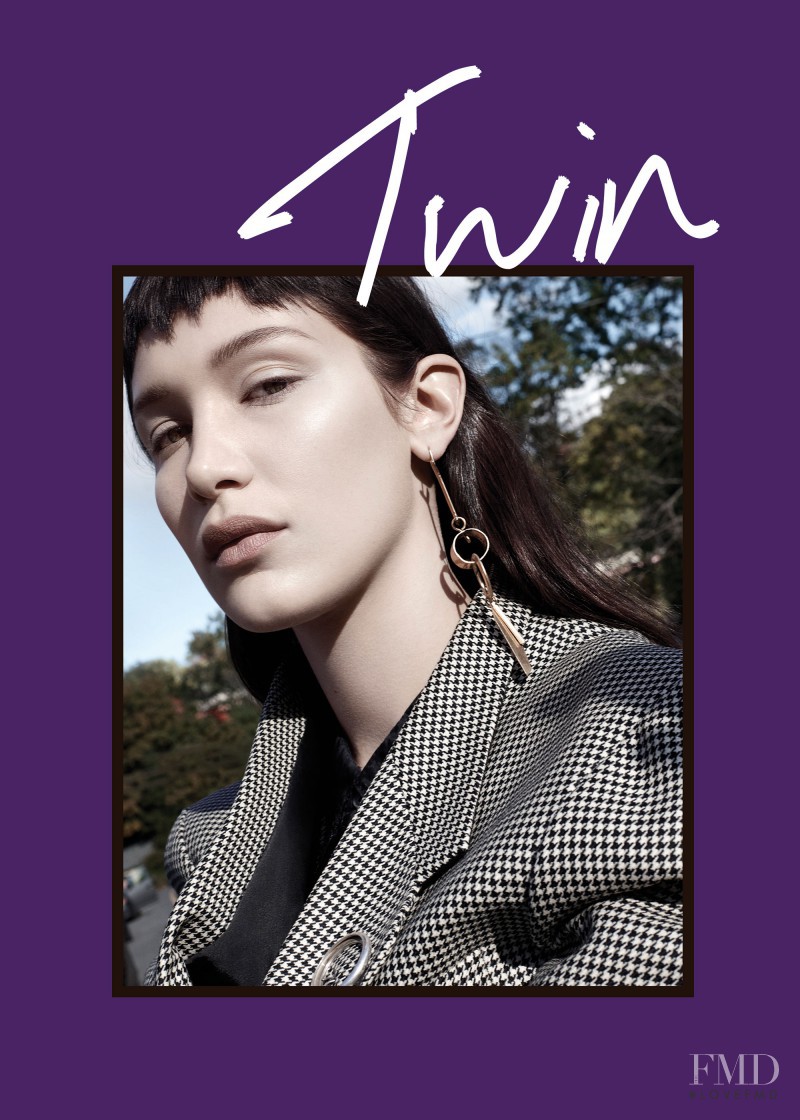 Bella Hadid featured on the Twin Magazine cover from September 2015
