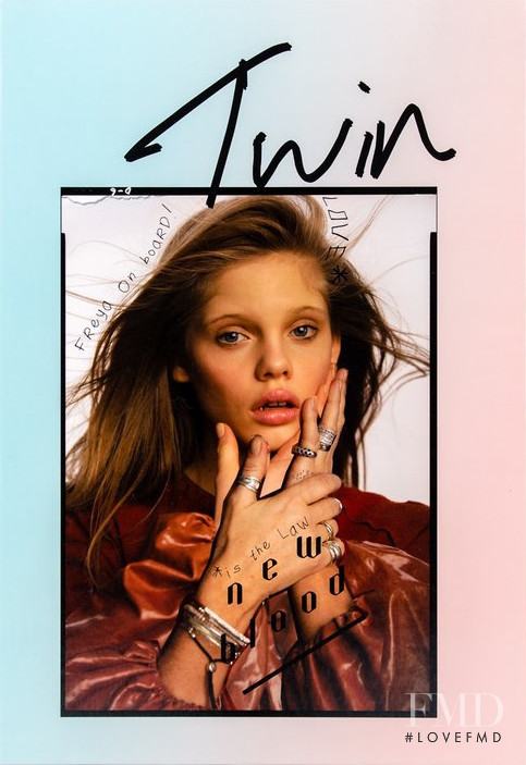 Freya M featured on the Twin Magazine cover from March 2018