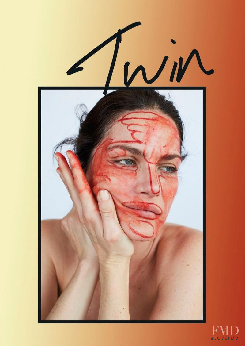 Missy Rayder featured on the Twin Magazine cover from March 2018