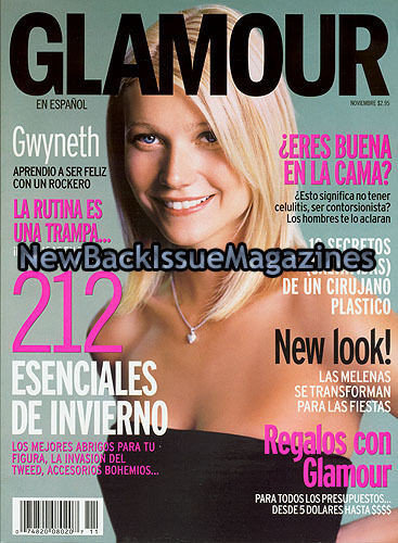 Gwyneth Paltrow featured on the Glamour Spain cover from November 2004