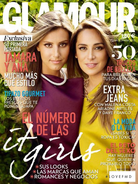 Tamara Falcó, Ana Boyer featured on the Glamour Spain cover from August 2013