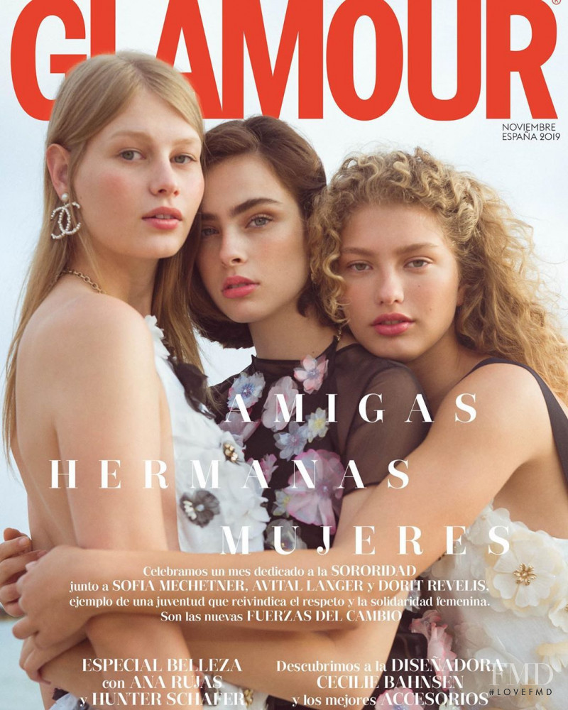Sofia Mechetner featured on the Glamour Spain cover from November 2019
