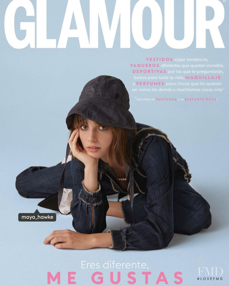 Maya Hawke featured on the Glamour Spain cover from January 2020