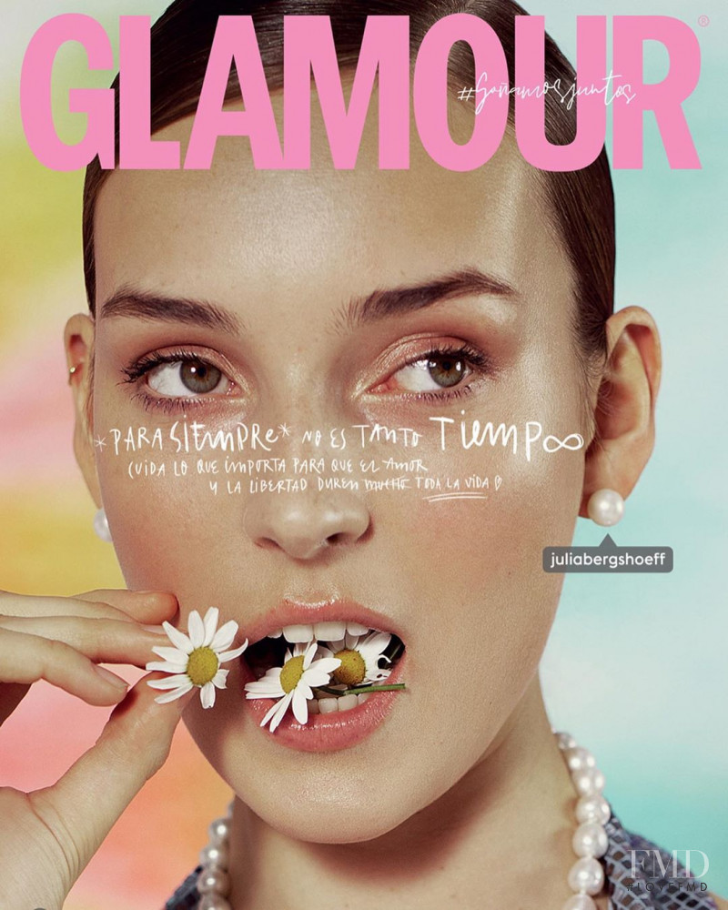 Julia Bergshoeff featured on the Glamour Spain cover from May 2020