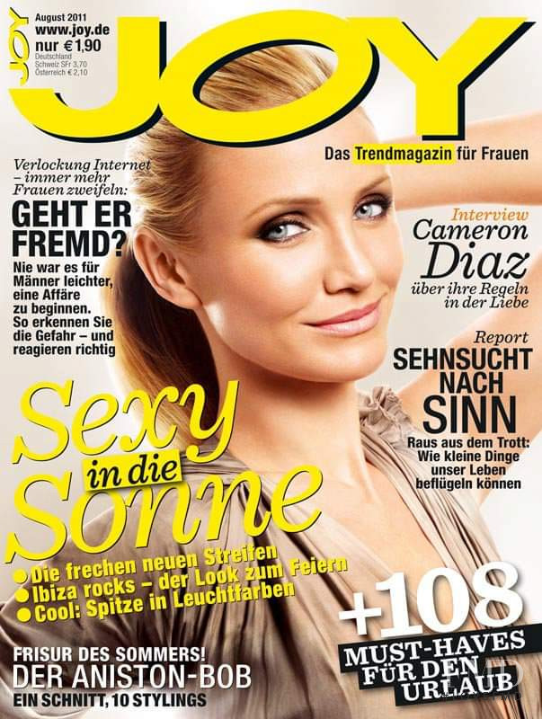Cameron Diaz featured on the JOY Germany cover from August 2011