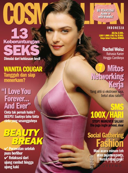 Rachel Weisz featured on the Cosmopolitan Indonesia cover from July 2008