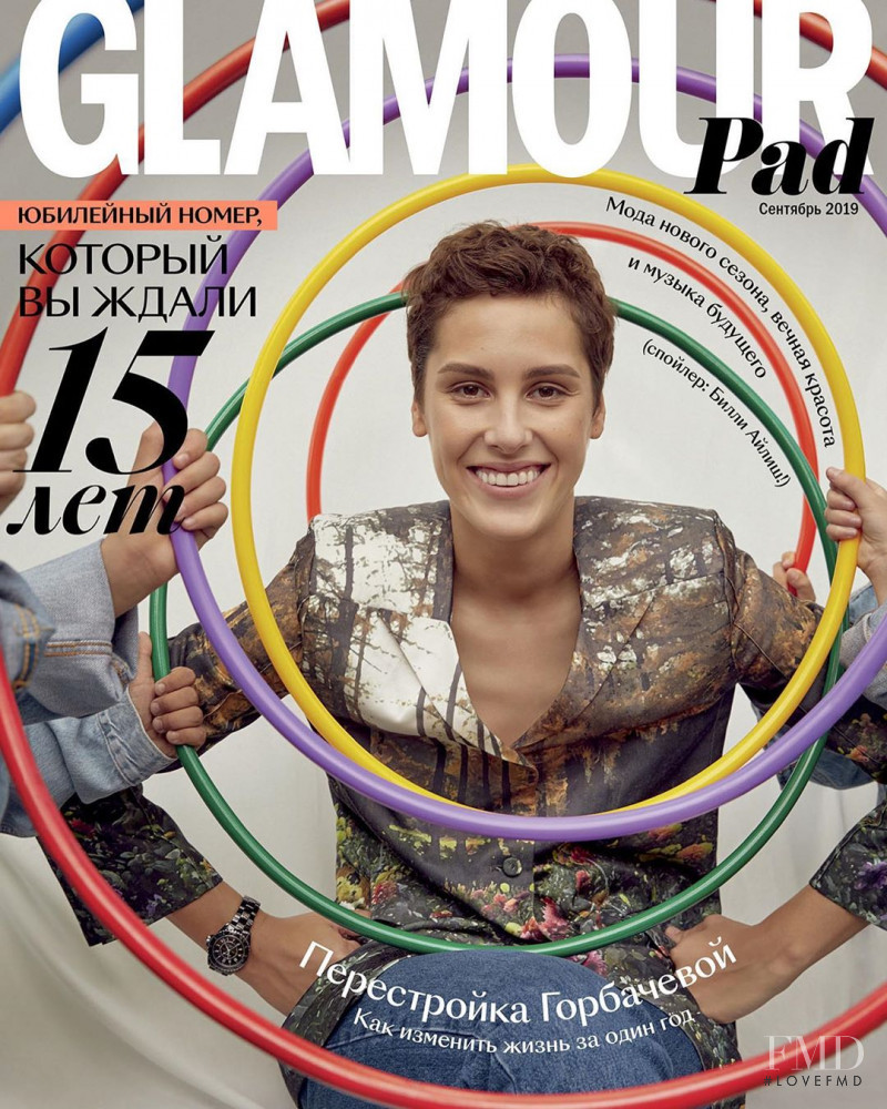 Irina Gorbacheva featured on the Glamour Russia cover from September 2019