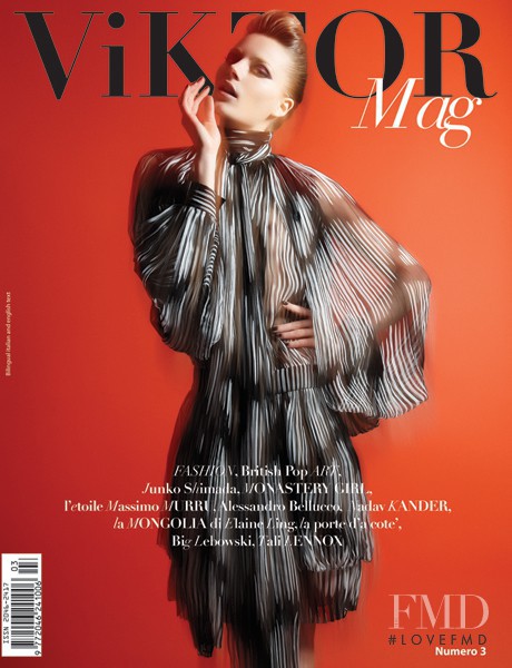 Ieva Laguna featured on the ViKTOR Mag cover from December 2011