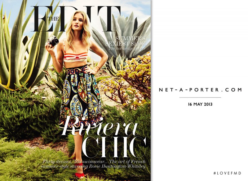 Rosie Huntington-Whiteley featured on the Net-A-Porter Magazine cover from May 2013