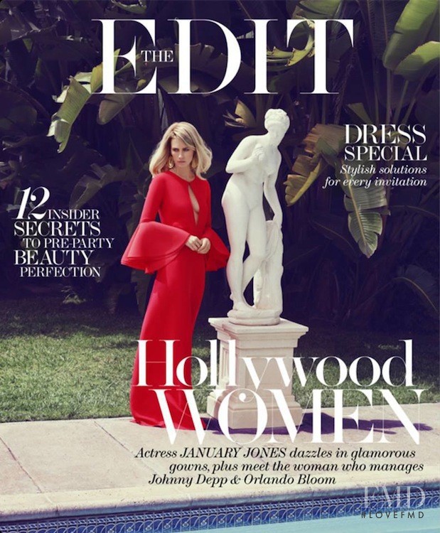 January Jones featured on the Net-A-Porter Magazine cover from May 2013