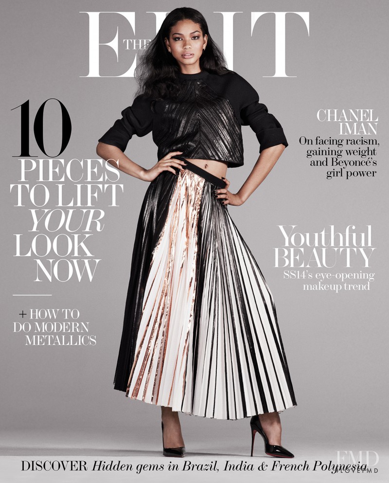 Chanel Iman featured on the Net-A-Porter Magazine cover from March 2014