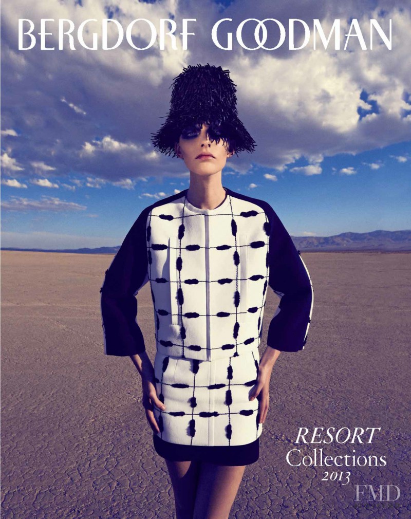 Lisa Verberght featured on the Bergdorf Goodman Magazine cover from December 2013