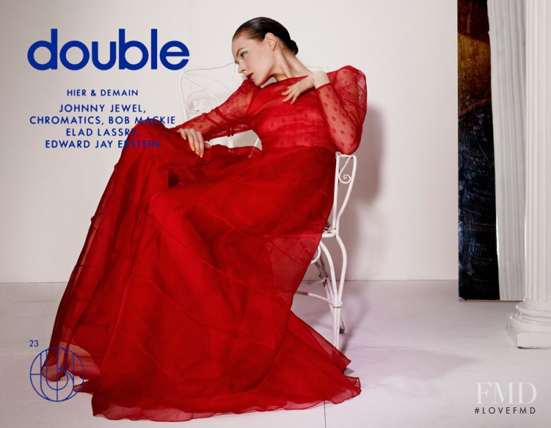 Kinga Rajzak featured on the double Magazine cover from March 2012