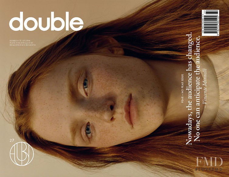Imogen Rochester featured on the double Magazine cover from March 2014