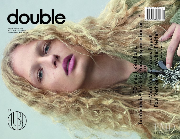 Frederikke Sofie Falbe-Hansen featured on the double Magazine cover from February 2016