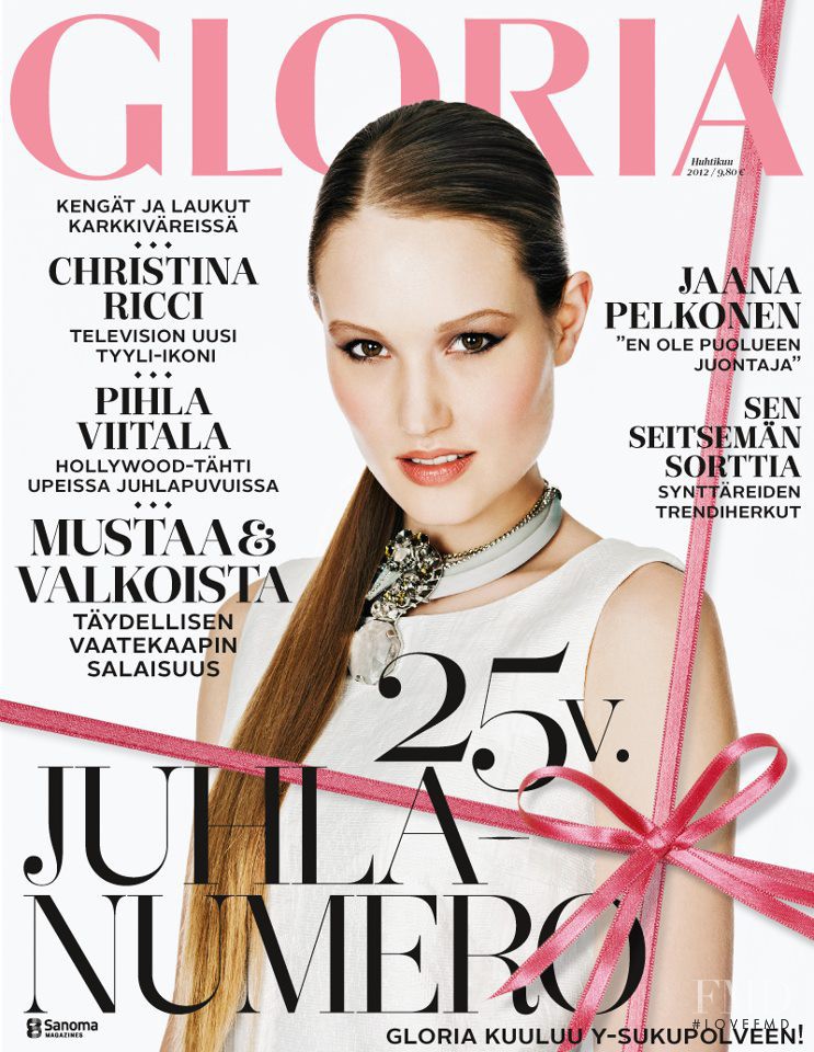 Lena Samuels featured on the Gloria Finland cover from April 2012