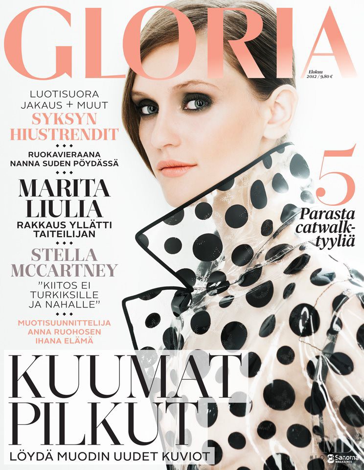 Beata Vildzeviciute featured on the Gloria Finland cover from August 2012