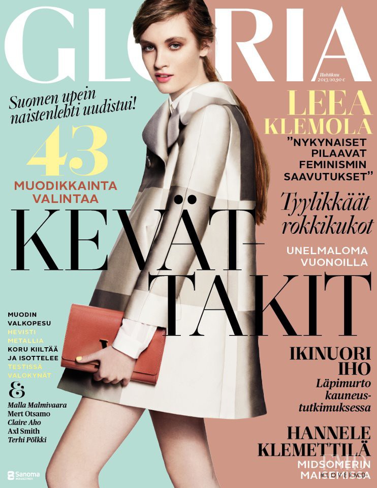 Maarjan Ridalaan featured on the Gloria Finland cover from April 2013