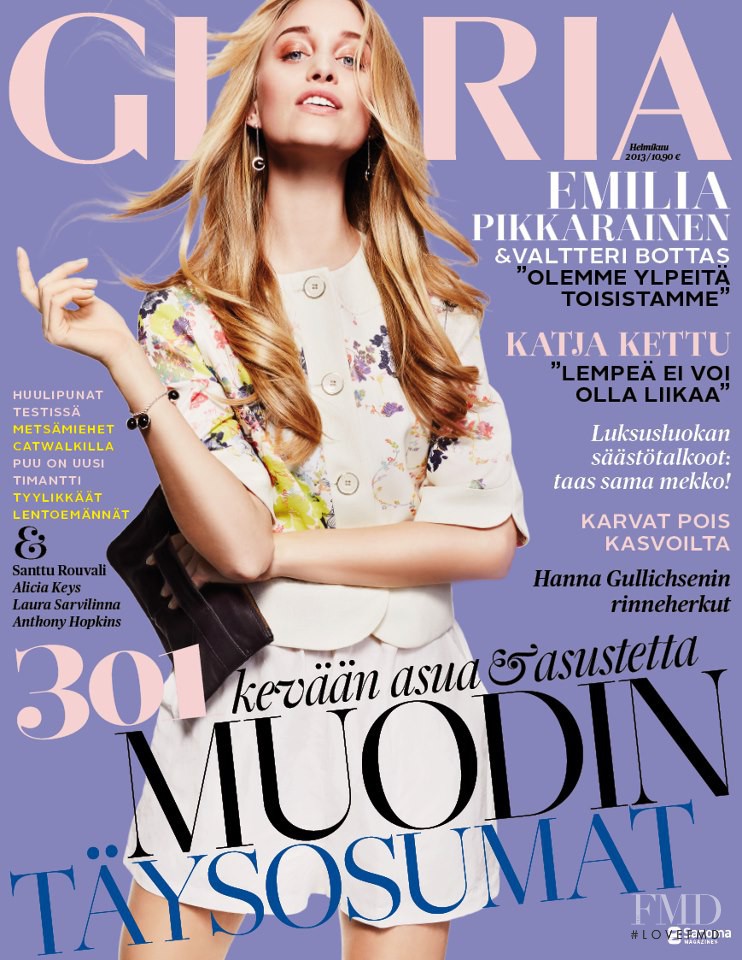 Emma Åhlund featured on the Gloria Finland cover from February 2013