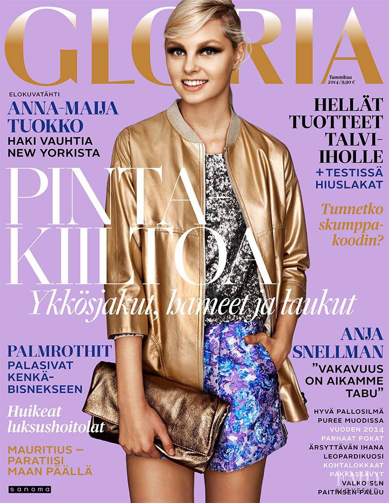Kadri Raudsepp featured on the Gloria Finland cover from January 2014