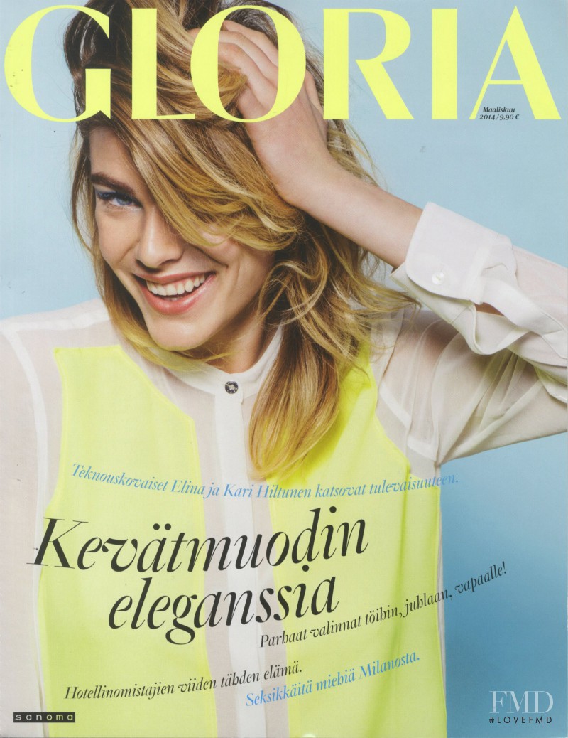 Madelen de la Motte featured on the Gloria Finland cover from March 2014