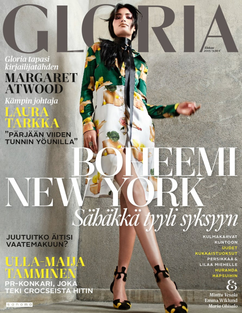 Laura James featured on the Gloria Finland cover from August 2015