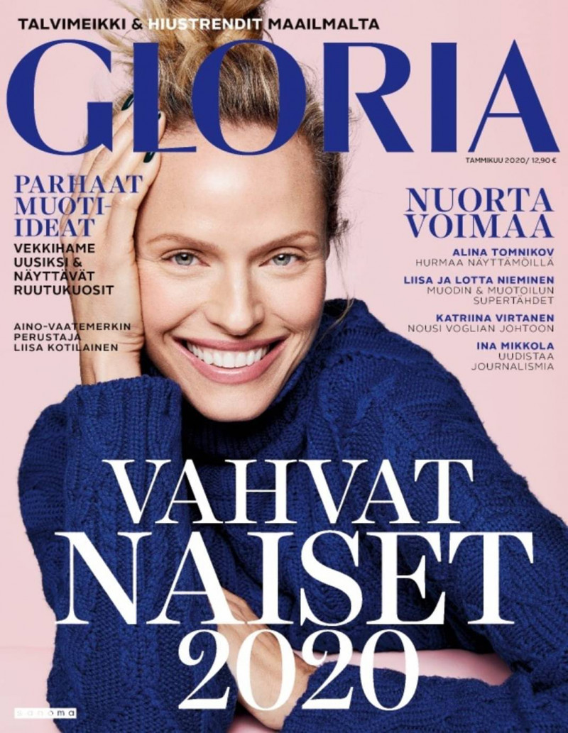Rachel Roberts featured on the Gloria Finland cover from January 2020