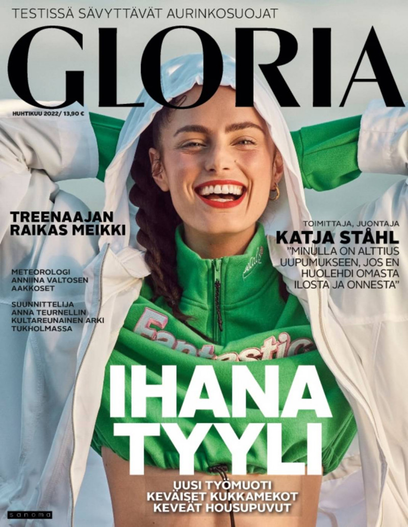 Marinet Matthee featured on the Gloria Finland cover from April 2022