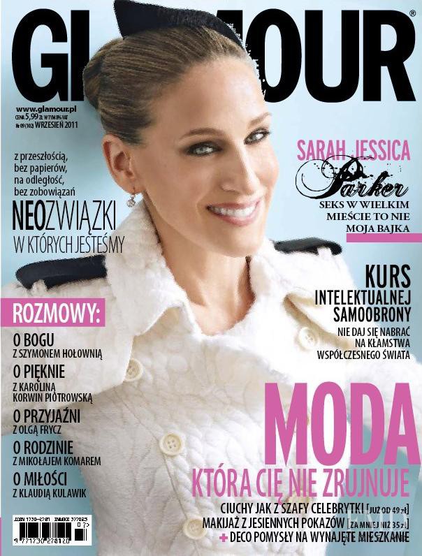 Sarah Jessica Parker featured on the Glamour Poland cover from September 2011