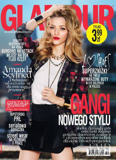 Amanda Seyfried featured on the Glamour Poland cover from October 2013