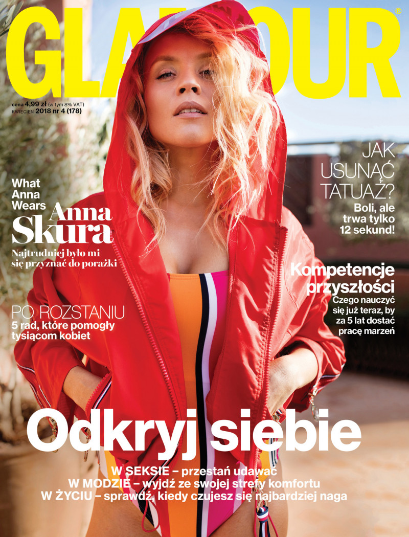  featured on the Glamour Poland cover from April 2018