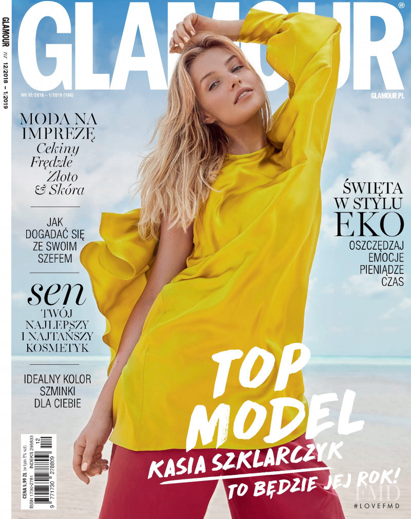  featured on the Glamour Poland cover from December 2018
