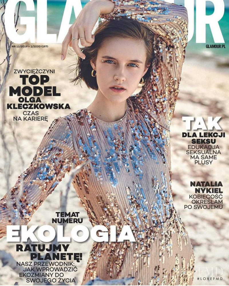 Olga Kleczkowska featured on the Glamour Poland cover from December 2019