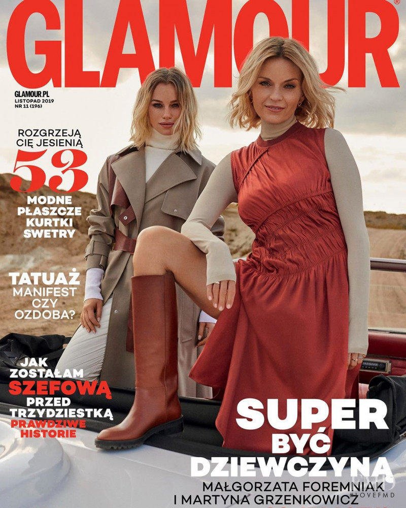 Martyna Grzenkowicz, Ma?gorzata Foremniak,  featured on the Glamour Poland cover from November 2019