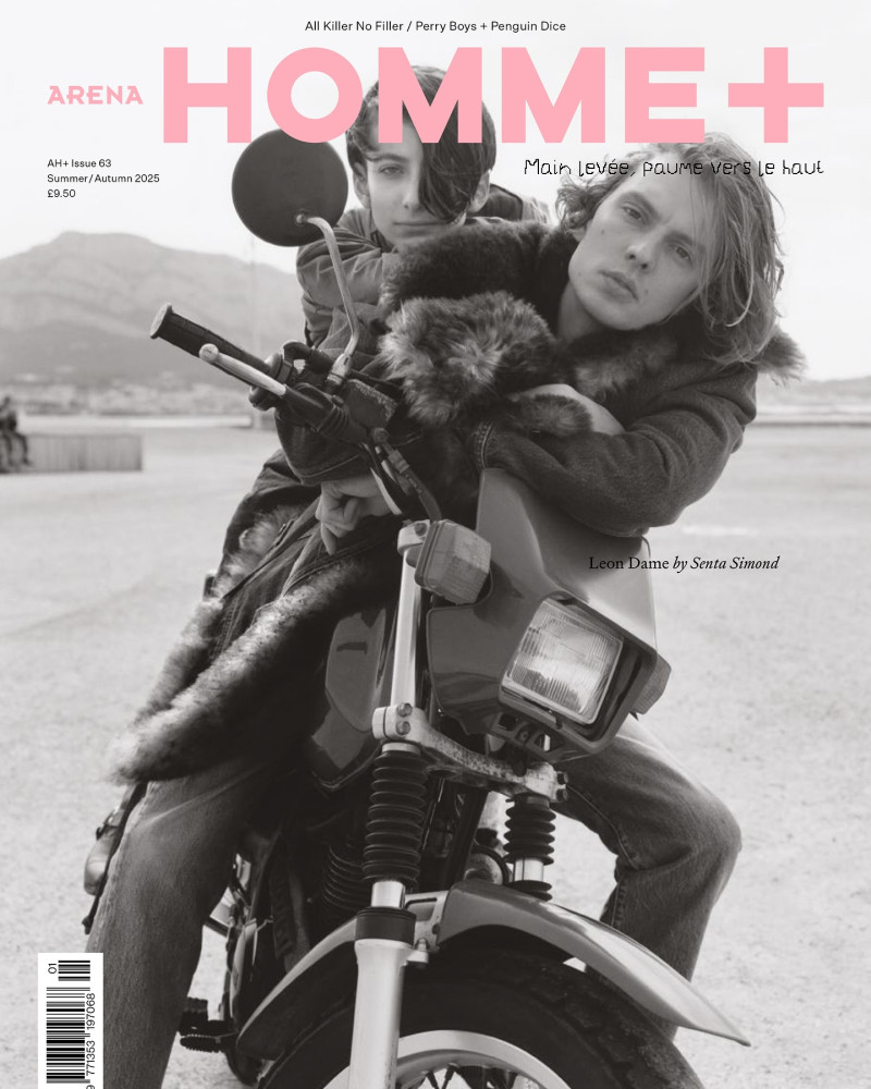 Leon Dame featured on the Arena Homme + cover from May 2025