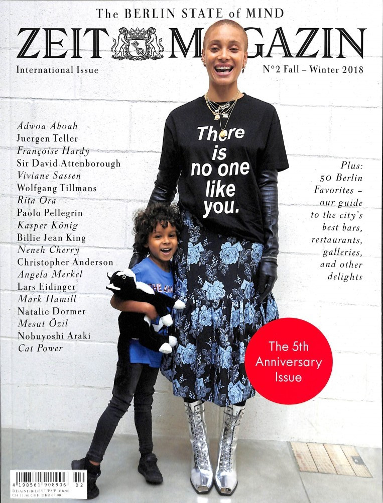 Adwoa Aboah featured on the Zeit Magazin cover from September 2018