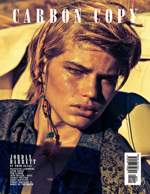 Jordan Barrett featured on the Carbon Copy by Client cover from June 2011